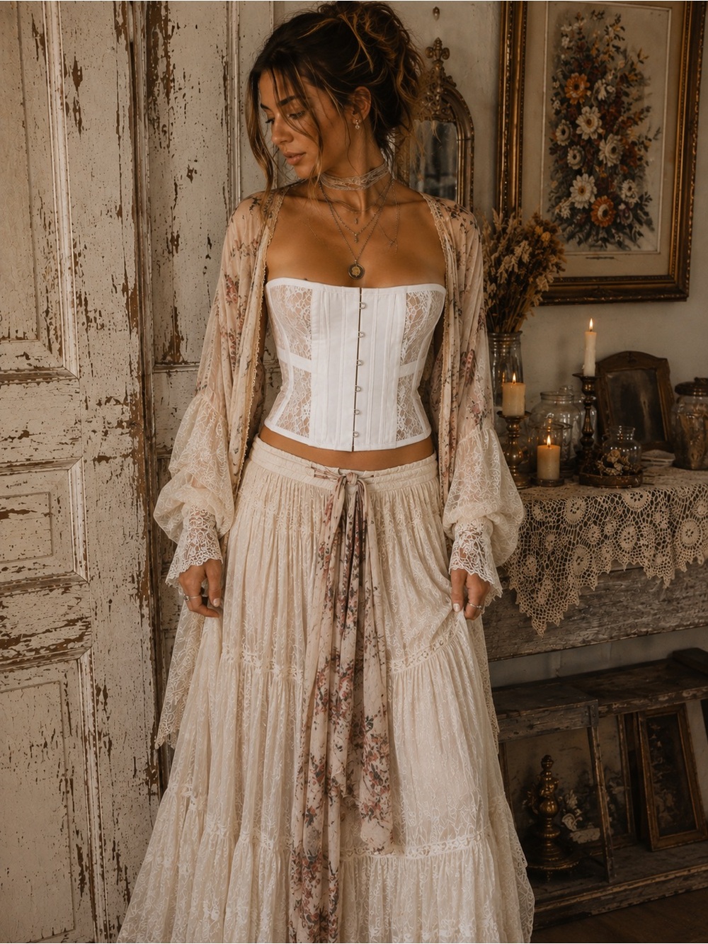 Corsetstory Lace Corset NWT SZ 36 / 1X-2X / Waist 39-40” NWT